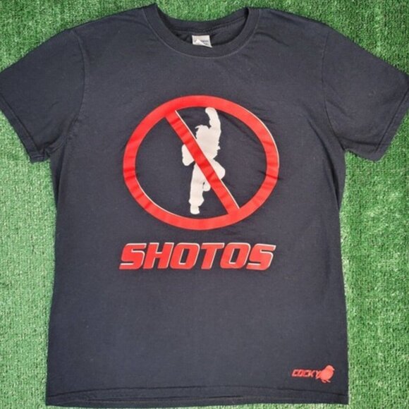 Street Fighter T-Shirt No Shotos Ryu Ken Akuma Adult Size Medium Cocky - Picture 2 of 7